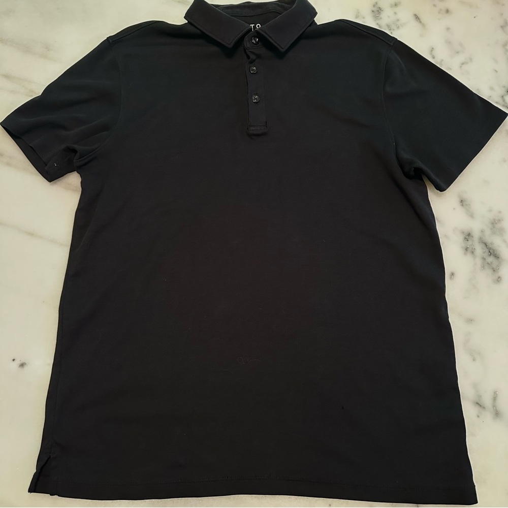 Apt. 9 Men’s Premier Flex Short Sleeve Black Polo Shirt Size Medium
